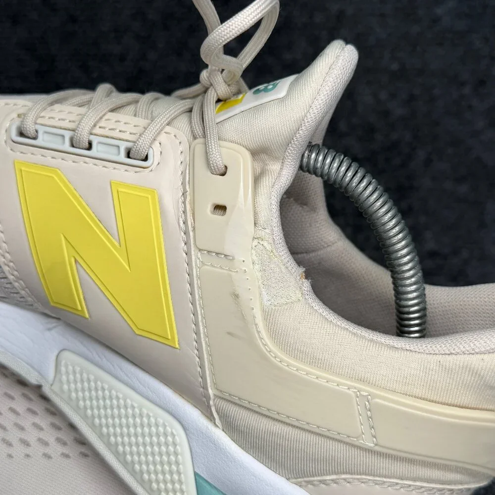 New Balance 247 v2 Running Shoes Women's Size 10 Tan Yellow Blue Athletic Retro - Picture 10 of 14